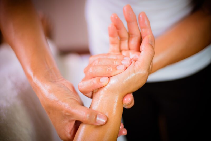 Hand massage therapy