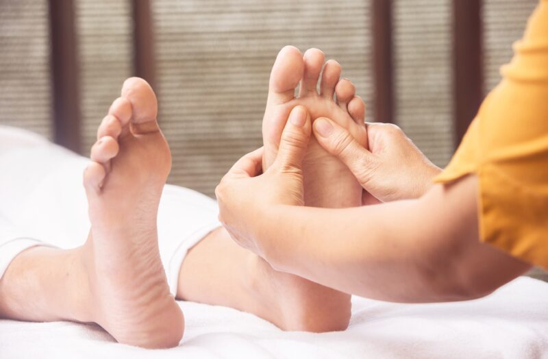 Reflexology session