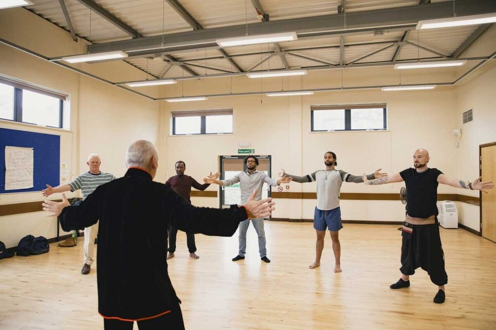 Tai Chi class in the garden